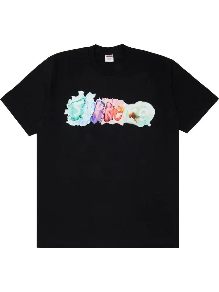 Футболка Supreme Watercolor Tee 'Black' — изображение 1 из 2, черный