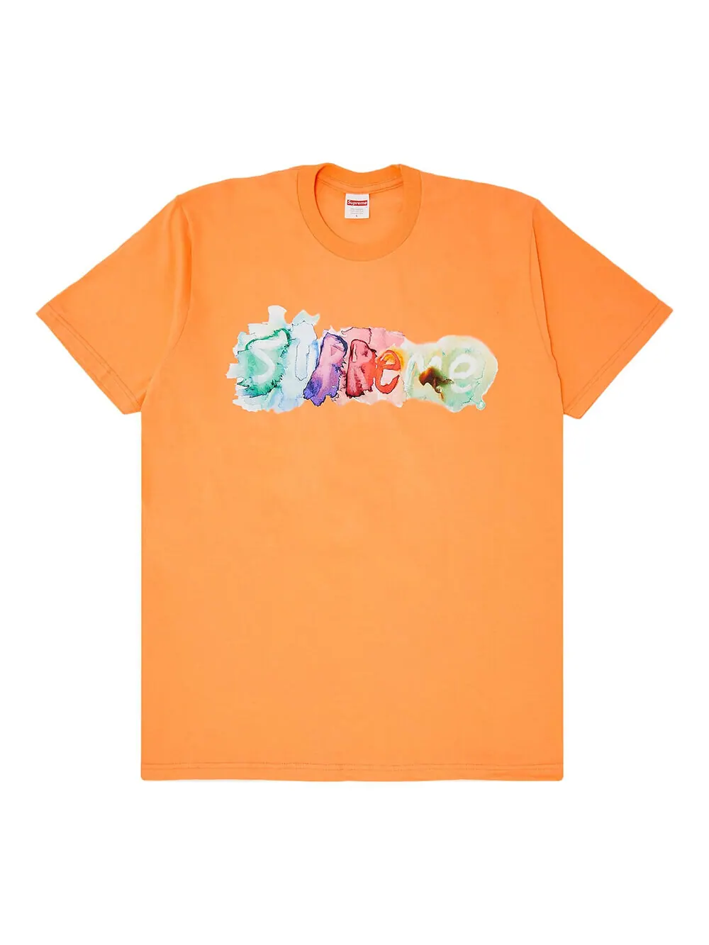 Футболка Supreme Watercolor, персиковый — изображение 1 из 1, оранжевый