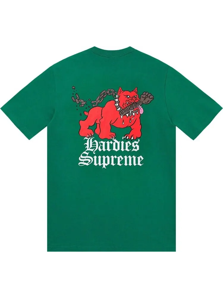 Футболка Supreme x Hardies Dog 'Light Pine' — изображение 2 из 2, зеленый