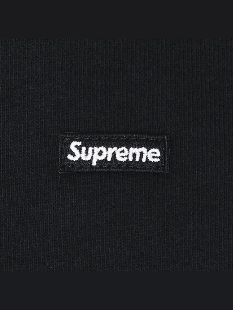 Толстовка Supreme Small Box Hooded Sweatshirt 'Black' — изображение 2 из 2, черный