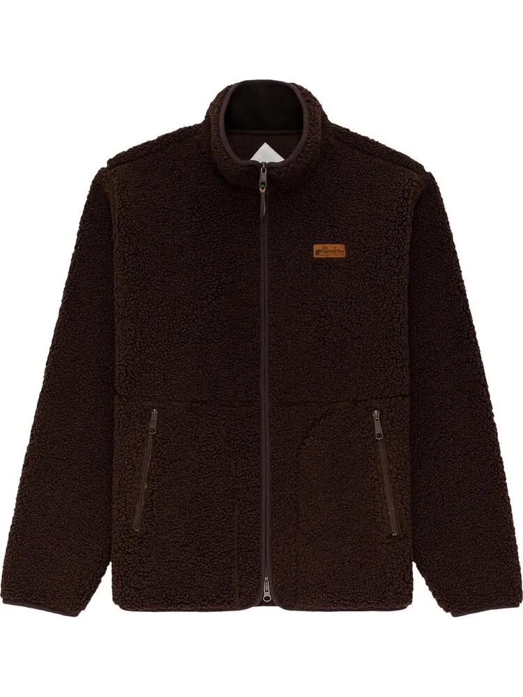 Куртка Aimé Leon Dore Full-Zip Deep Pile Fleece Jacket Hot Fudge — изображение 1 из 1, коричневый