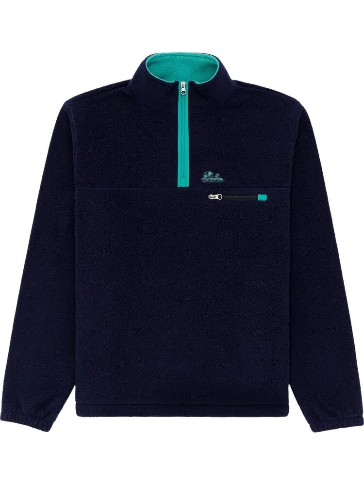 Пуловер Aimé Leon Dore Quarter Zip Fleece Pullover 'Evening Blue' — изображение 1 из 1, синий