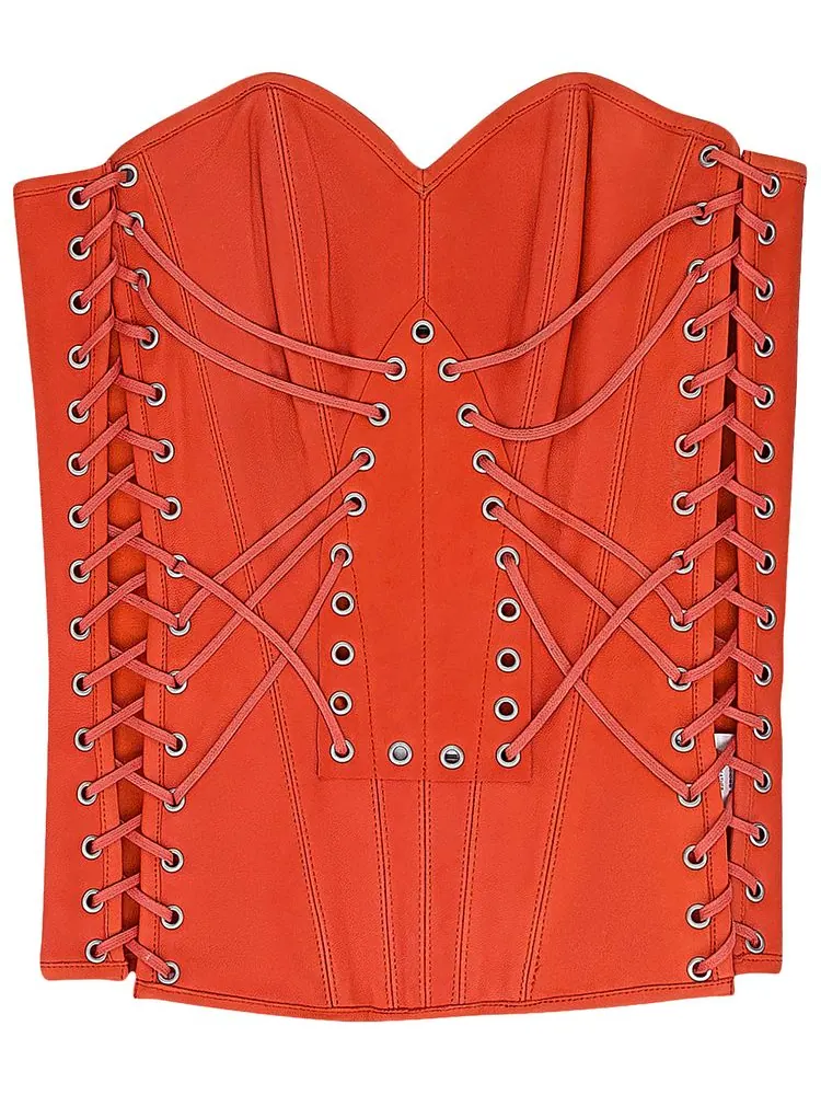 Топ Who Decides War Window Longline Corset — изображение 1 из 1, оранжевый