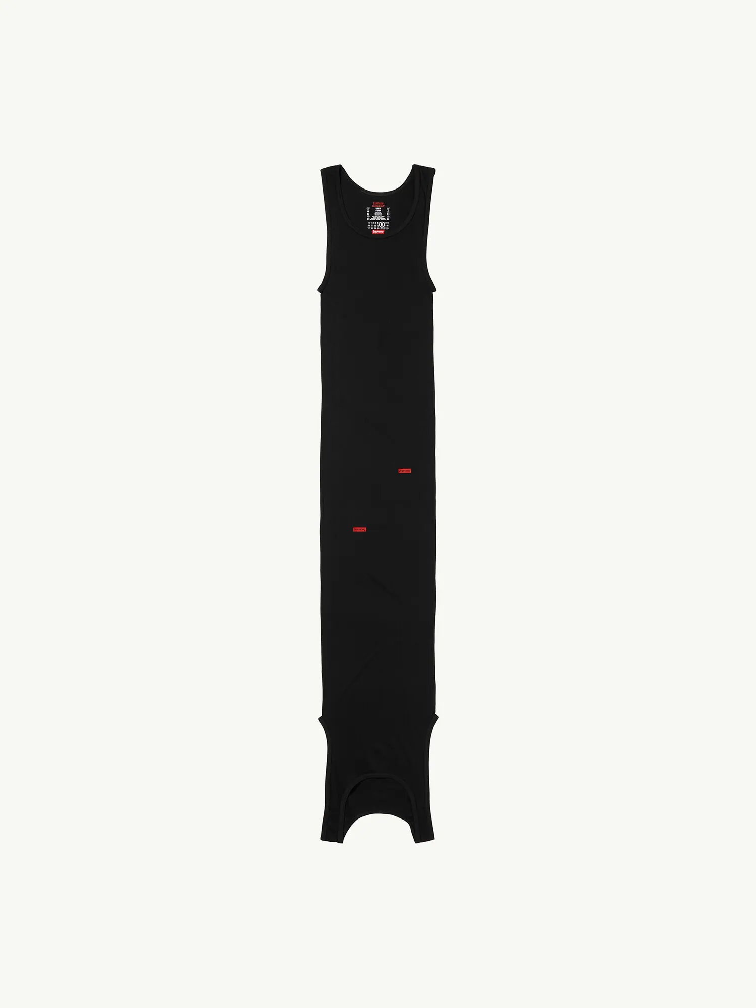 Двойная майка Supreme x MM6 Maison Margiela Hanes Tagless — изображение 2 из 3, черный