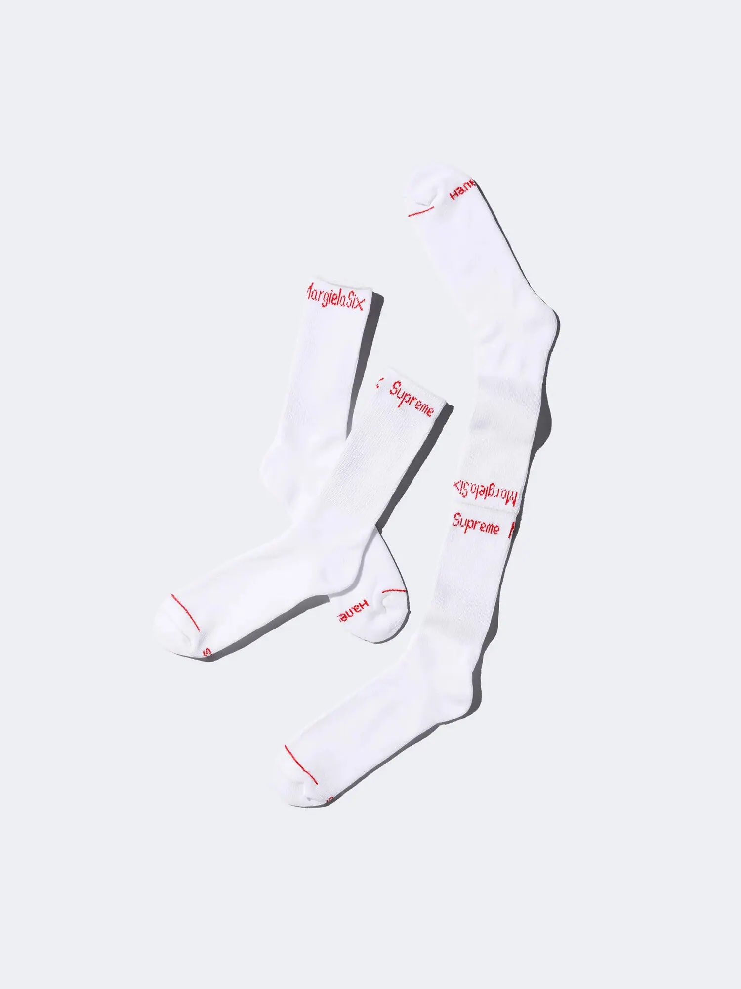 Носки Supreme x MM6 Maison Margiela x Hanes Crew — изображение 2 из 2, белый