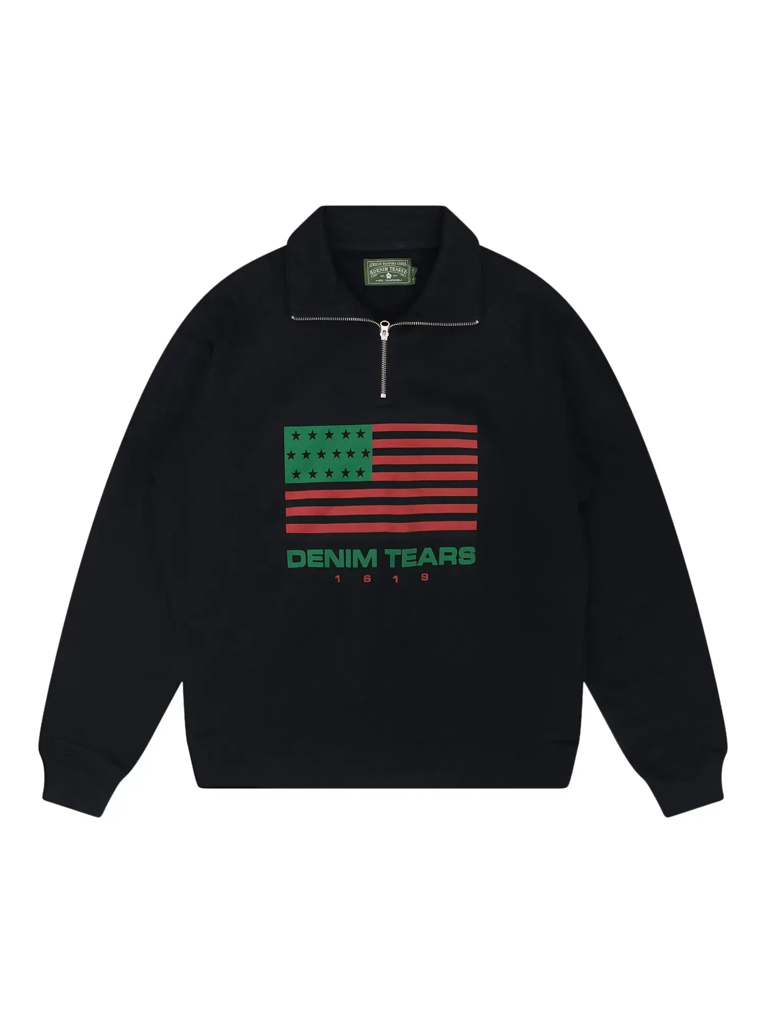 Джинсы Denim Tears 1619 Quarter Zip — изображение 1 из 1, черный
