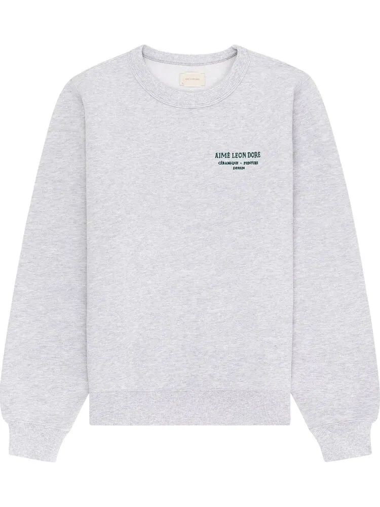 Толстовка Aimé Leon Dore Artiste Crewneck 'Silver Mix' — изображение 1 из 2, серый
