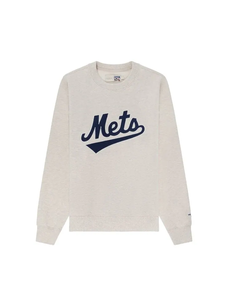 Толстовка Aimé Leon Dore x New York Mets Chainstitch Crewneck Sweatshirt — изображение 1 из 1, овсяный