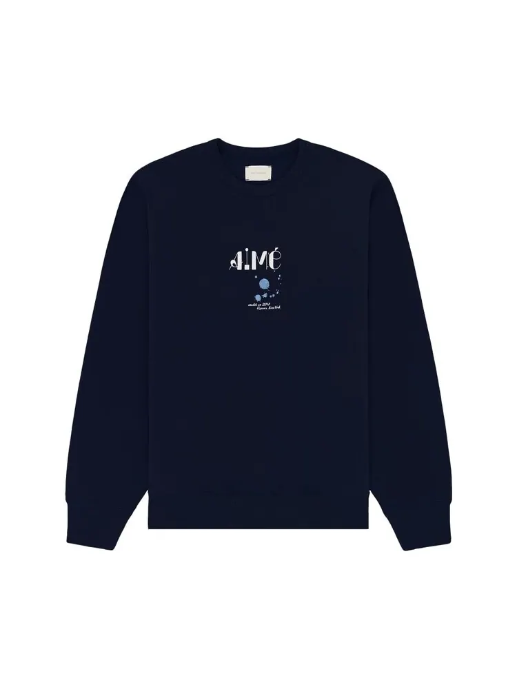 Толстовка Aimé Leon Dore Studio Crewneck Sweatshirt — изображение 1 из 1, синий
