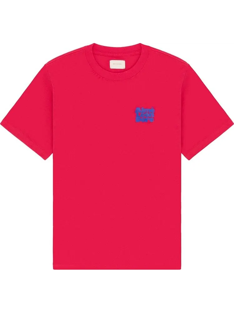 Футболка Aimé Leon Dore Stacked Logo 'Virtual Pink' — изображение 1 из 1, красный