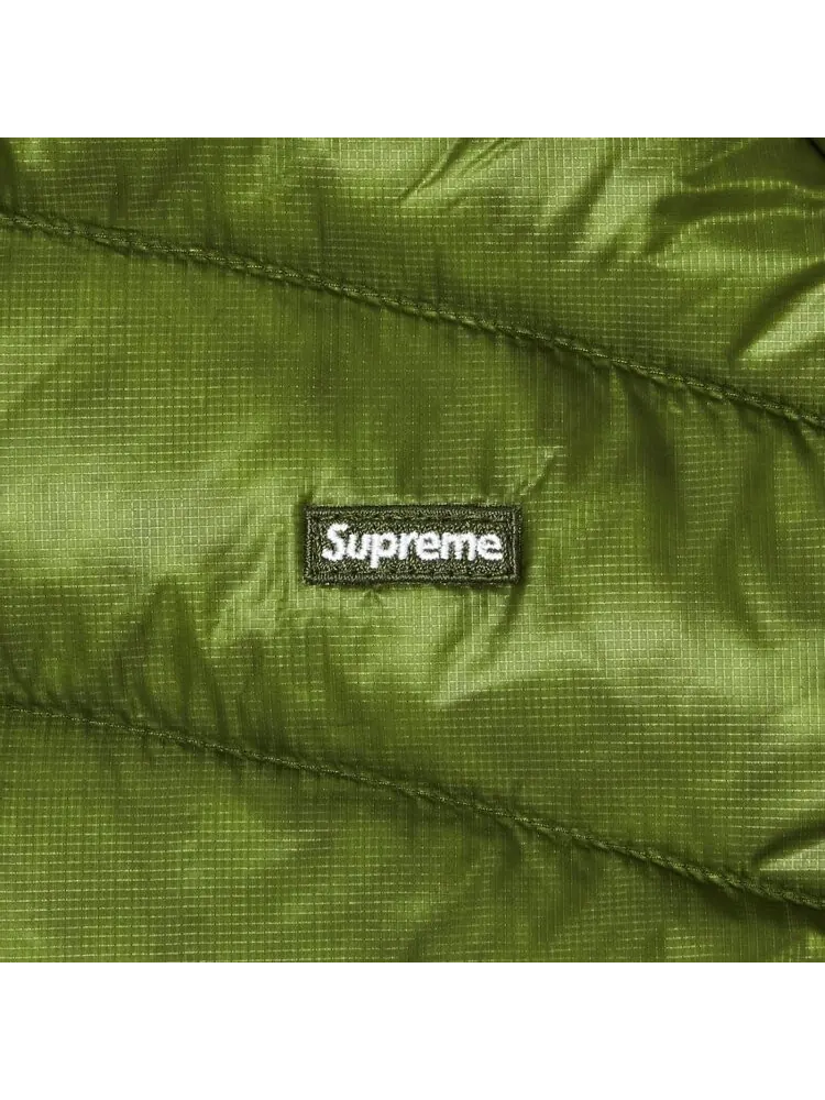 Куртка Supreme Micro Down 'Olive' — изображение 3 из 3, зеленый