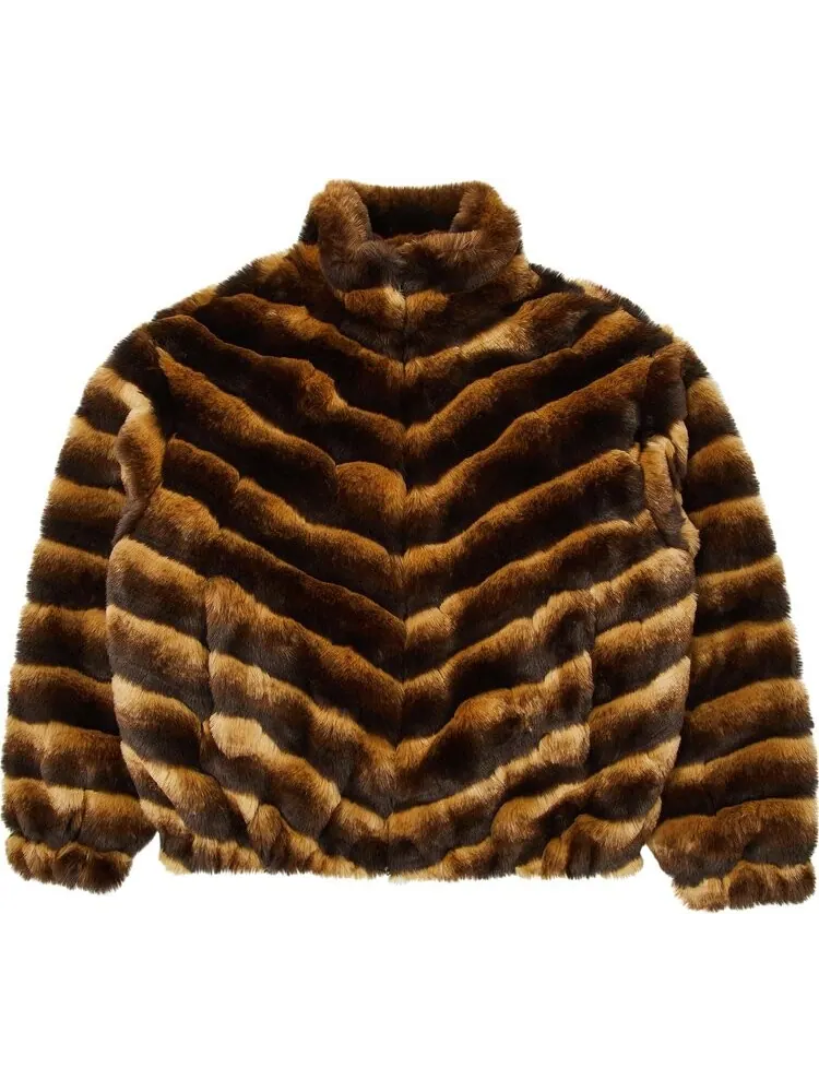 Куртка Supreme Faux Fur 'Brown' — изображение 1 из 3, коричневый