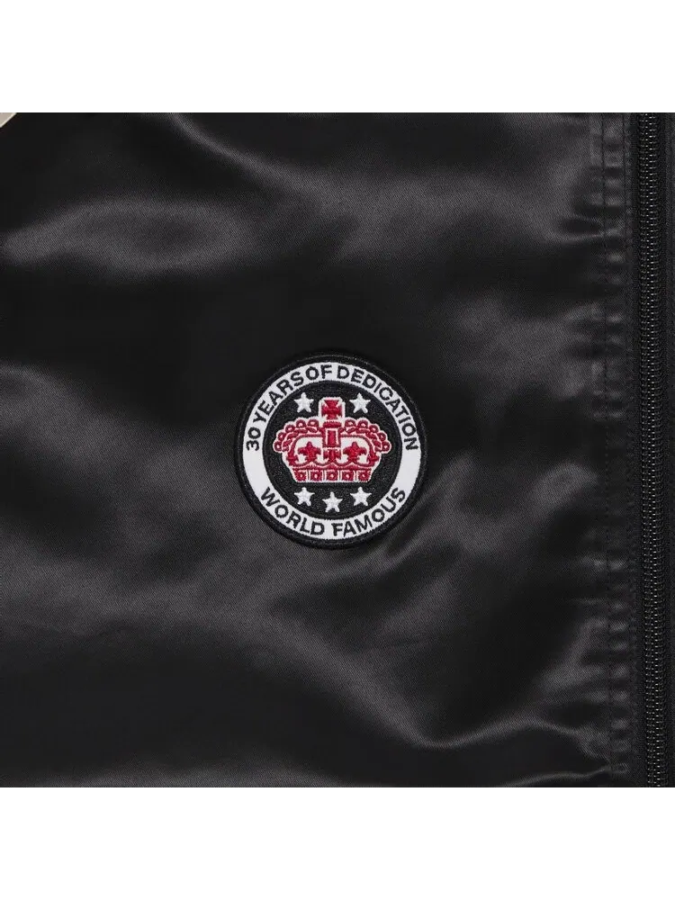 Спортивная куртка Supreme Satin Hooded 'Black' — изображение 3 из 3, черный