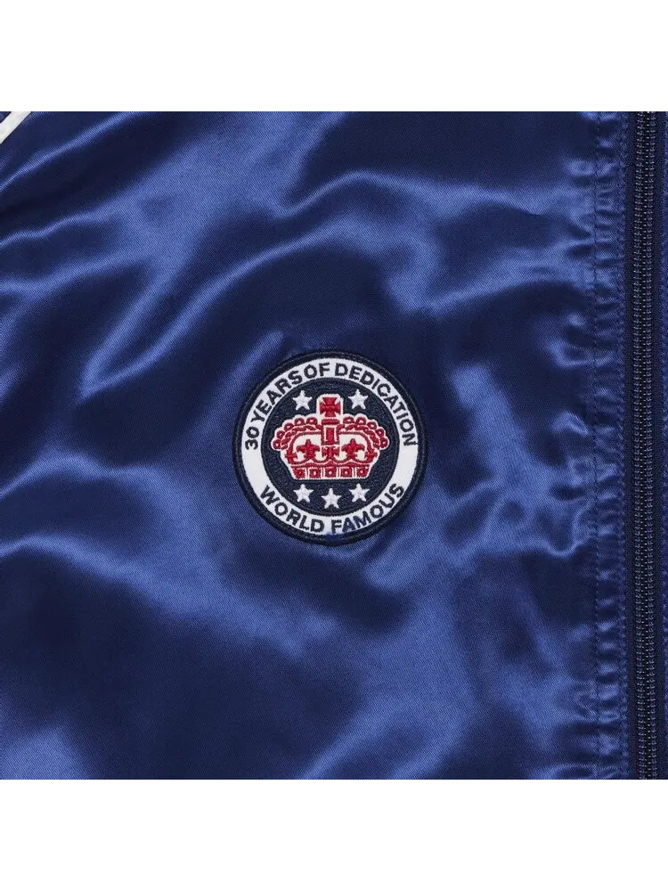 Спортивная куртка Supreme Satin Hooded 'Navy' — изображение 3 из 3, синий
