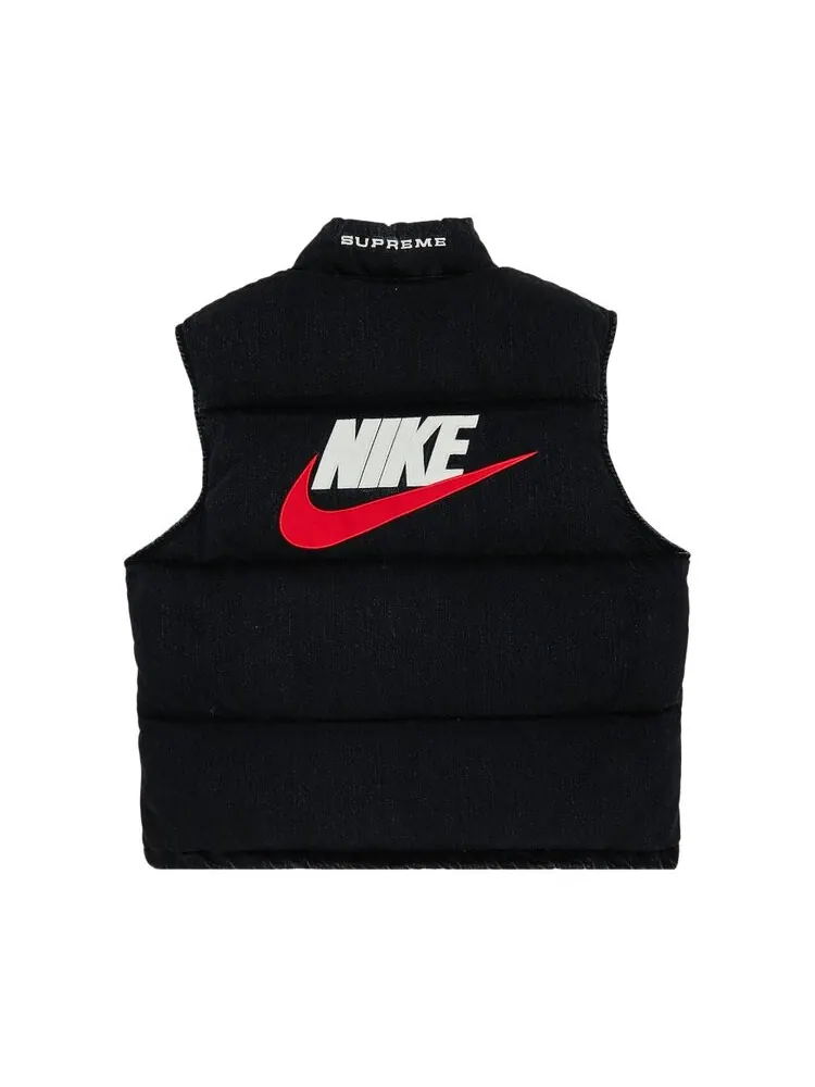 Жилет Supreme x Nike Denim Puffer Vest — изображение 2 из 3, черный