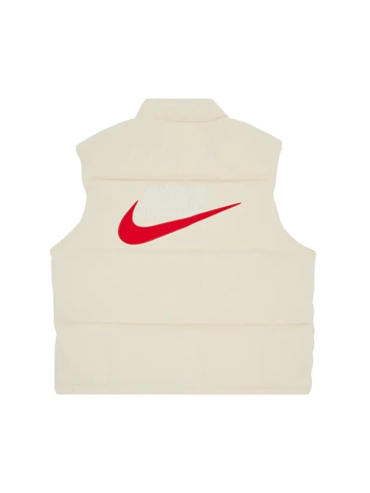 Жилет Supreme x Nike Denim Puffer Vest — изображение 2 из 3, бежевый