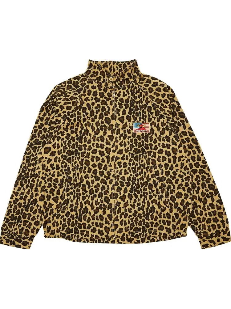 Куртка Supreme x Toy Machine Harrington 'Leopard' — изображение 1 из 3, загар