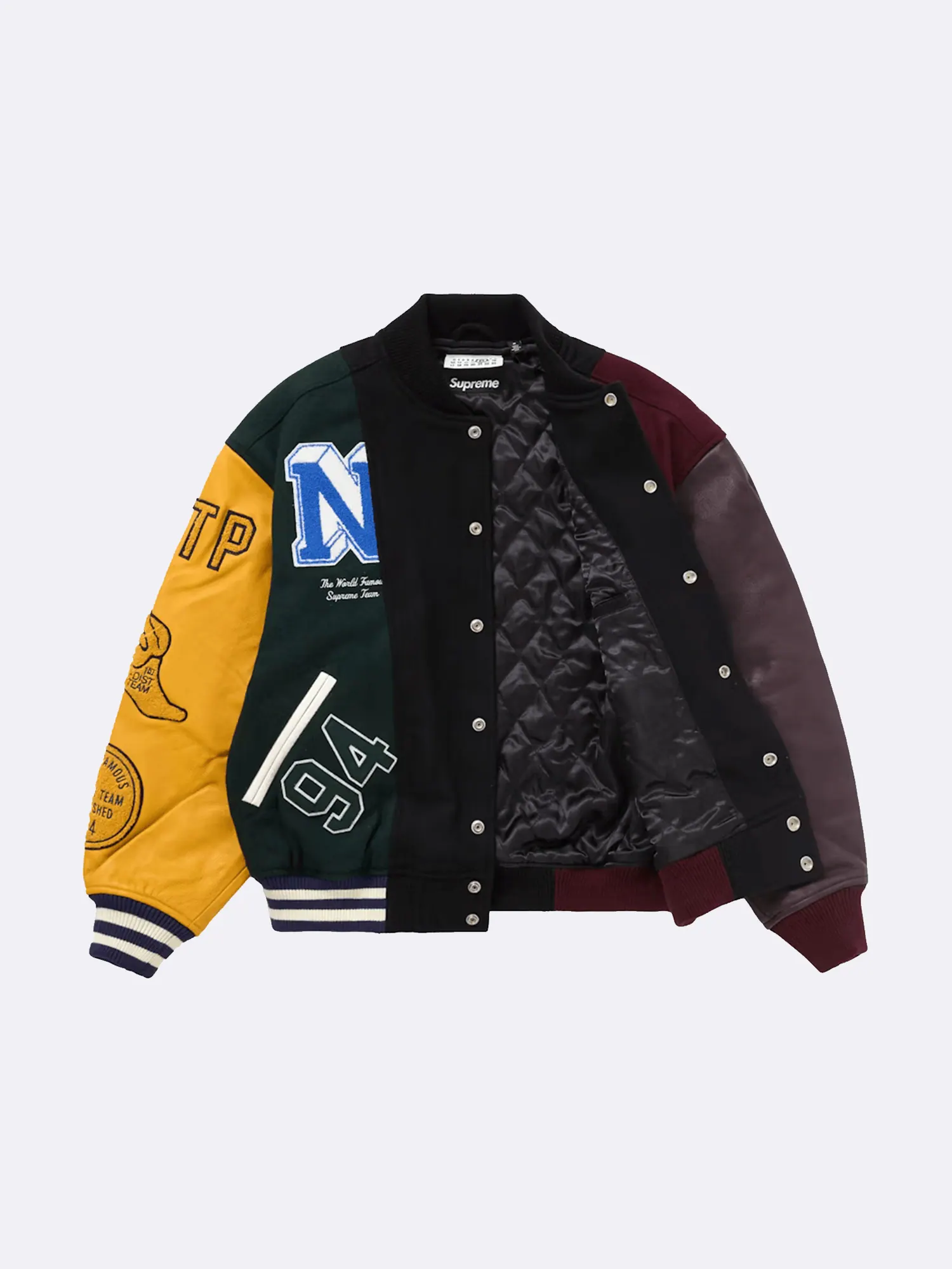 Бомбер Supreme x MM6 Maison Margiela Split Varsity — изображение 3 из 6, мульти
