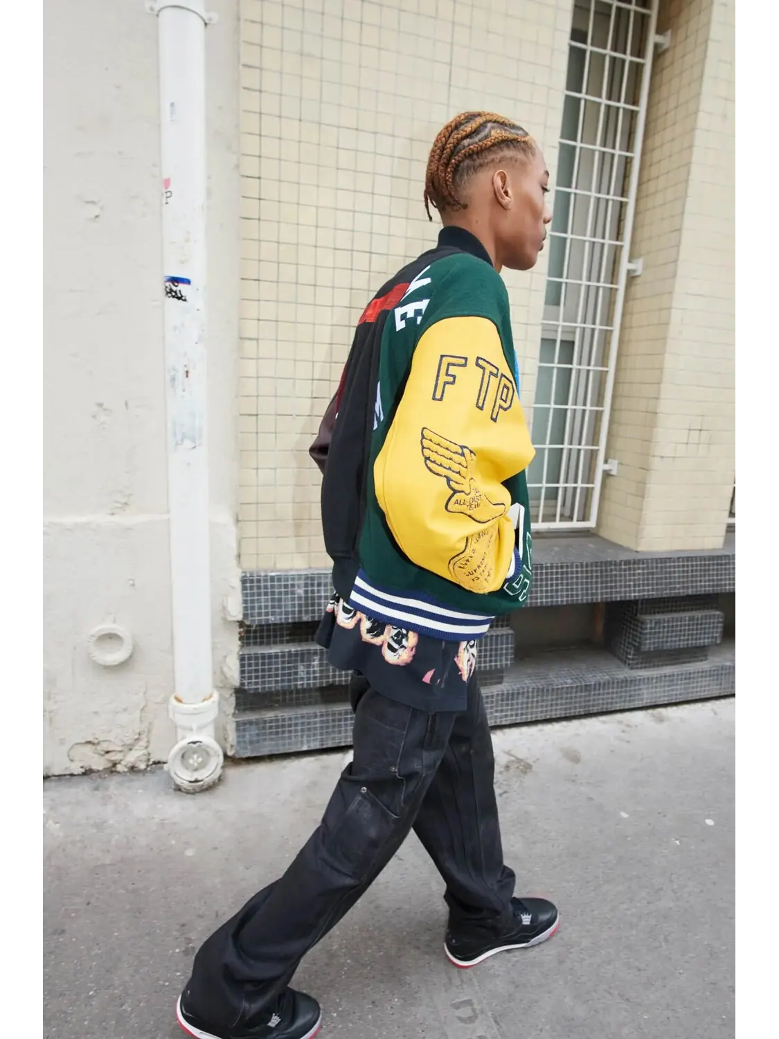 Бомбер Supreme x MM6 Maison Margiela Split Varsity — изображение 5 из 6, мульти