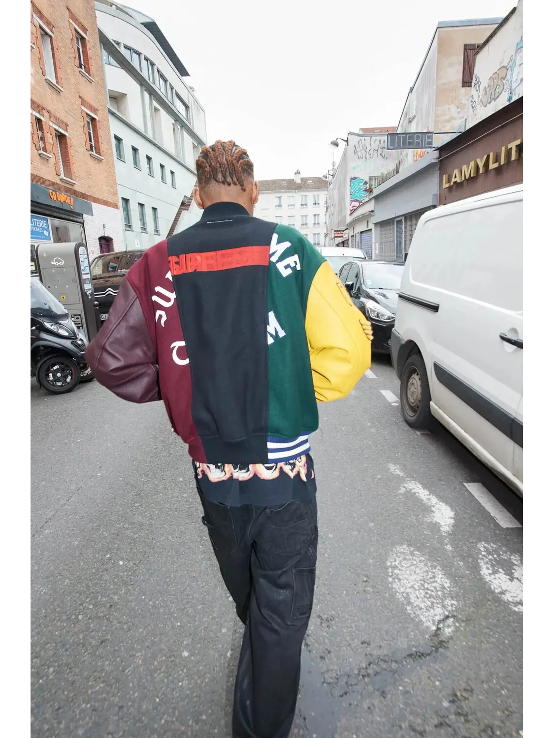Бомбер Supreme x MM6 Maison Margiela Split Varsity — изображение 6 из 6, мульти