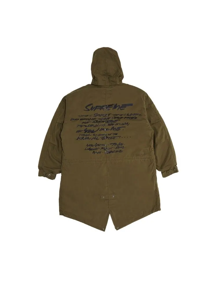 Парка Supreme Futura Fishtail Parka — изображение 2 из 3, оливковый
