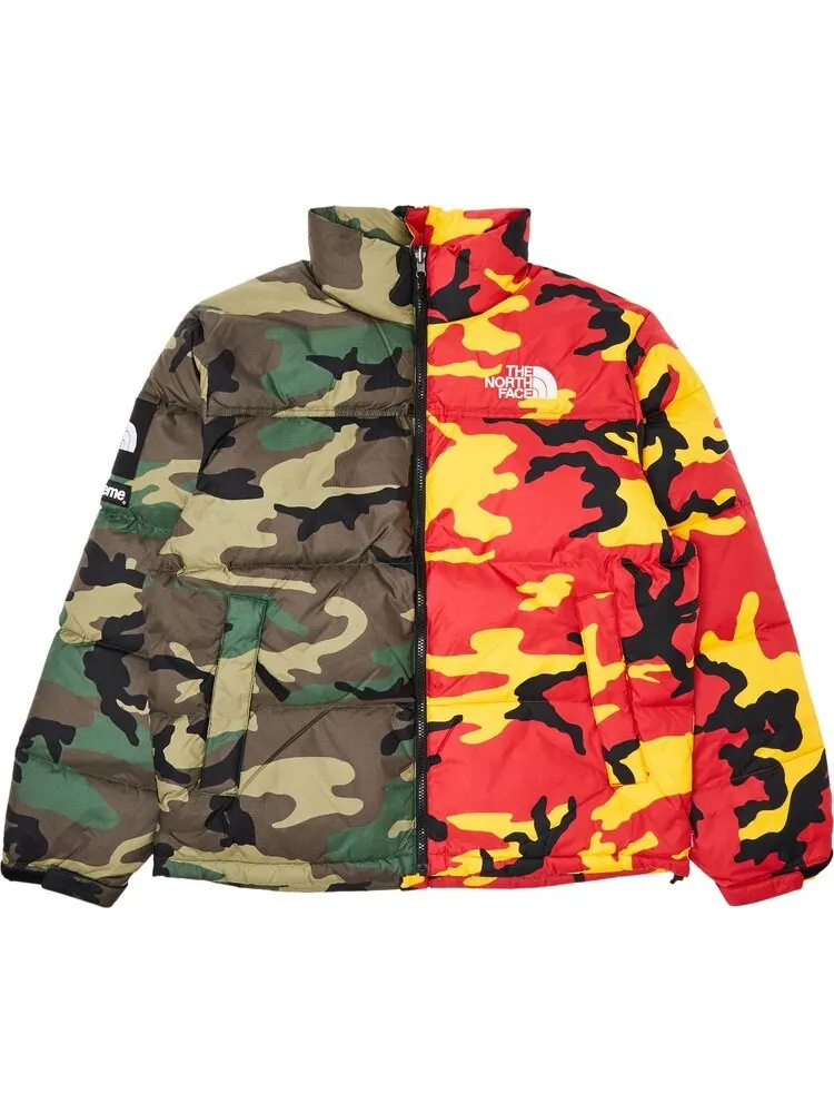 Куртка Supreme x The North Face Split Nuptse 'Camo' — изображение 1 из 3, мульти