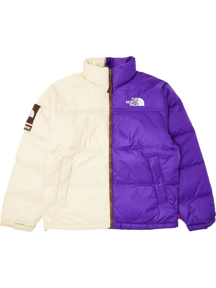 Куртка Supreme x The North Face Split Nuptse 'Tan' — изображение 1 из 3, загар