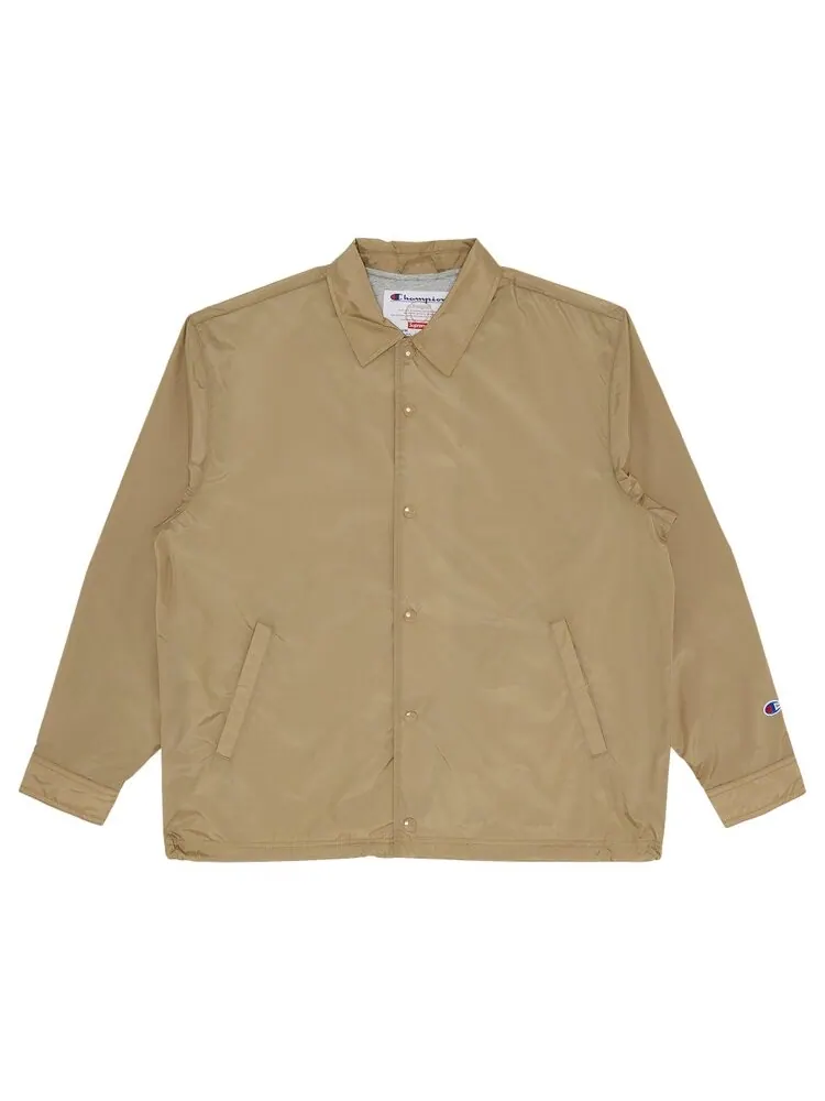 Куртка Supreme x Champion Coaches Jacket — изображение 1 из 3, бежевый