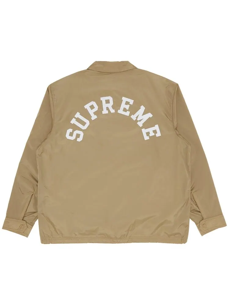 Куртка Supreme x Champion Coaches Jacket — изображение 2 из 3, бежевый