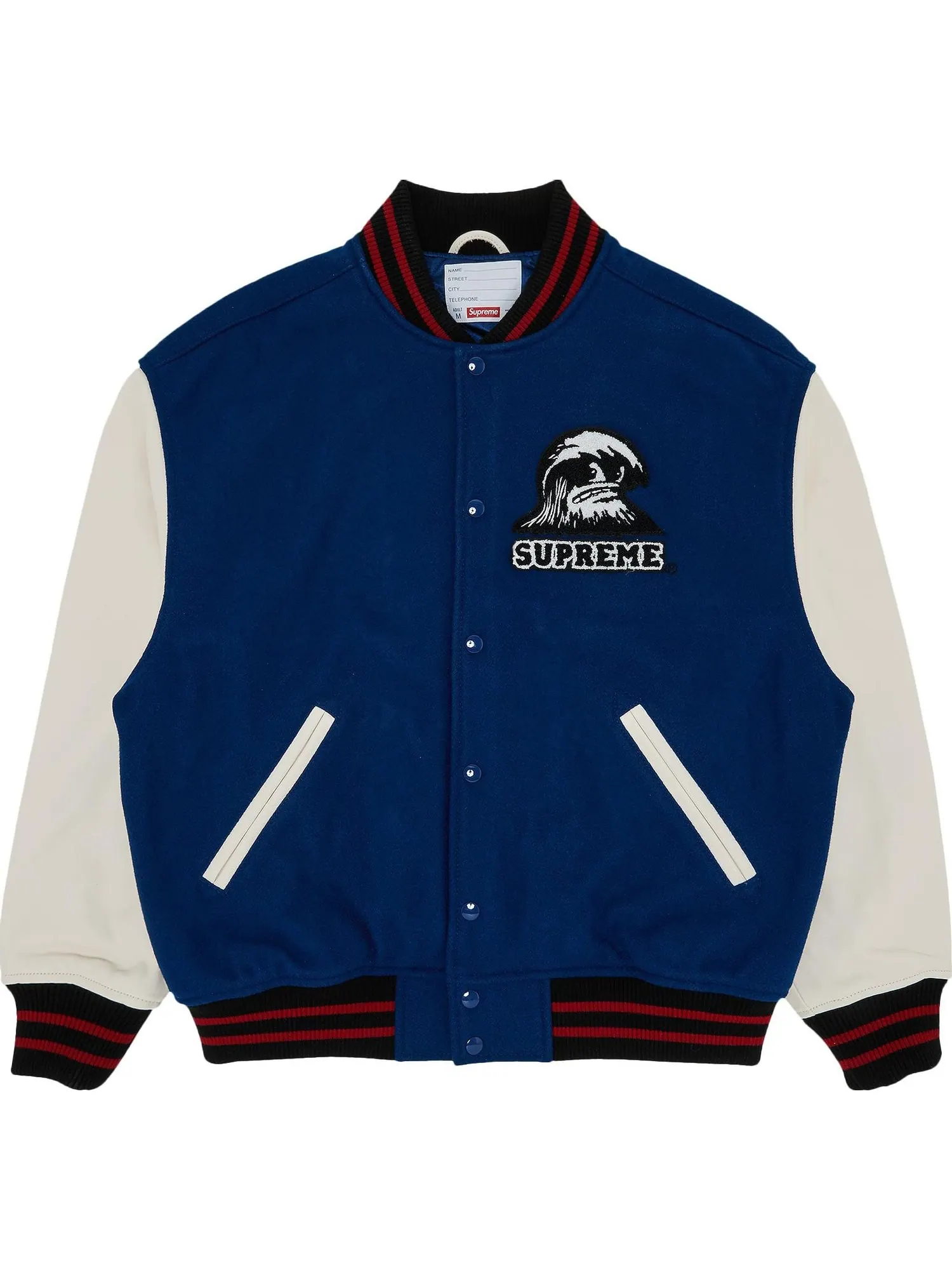 Куртка Supreme Wave Varsity — изображение 1 из 3, синий/мультиколор