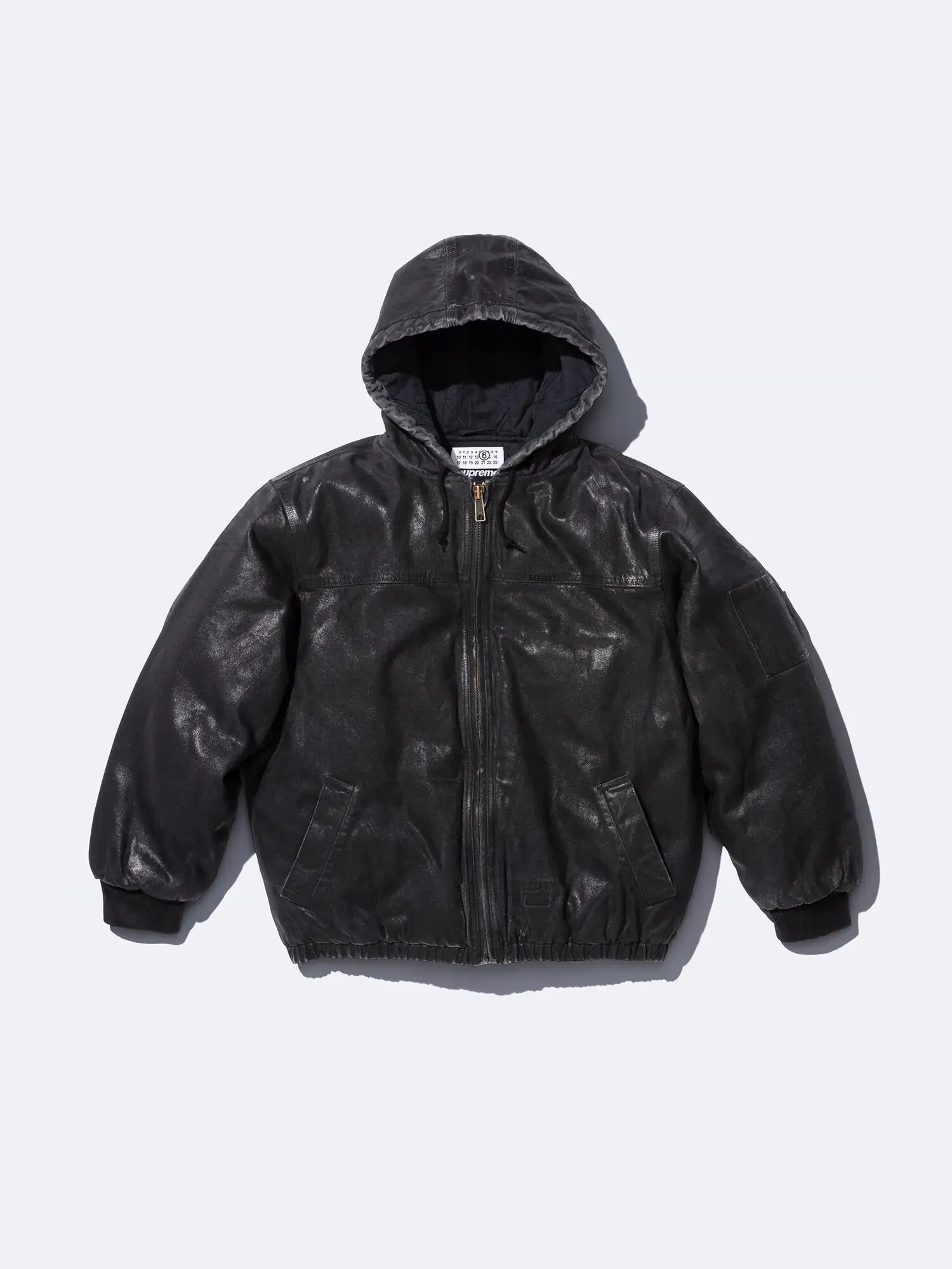 Куртка с капюшоном Supreme x MM6 Maison Margiela Foil — изображение 1 из 6, черный
