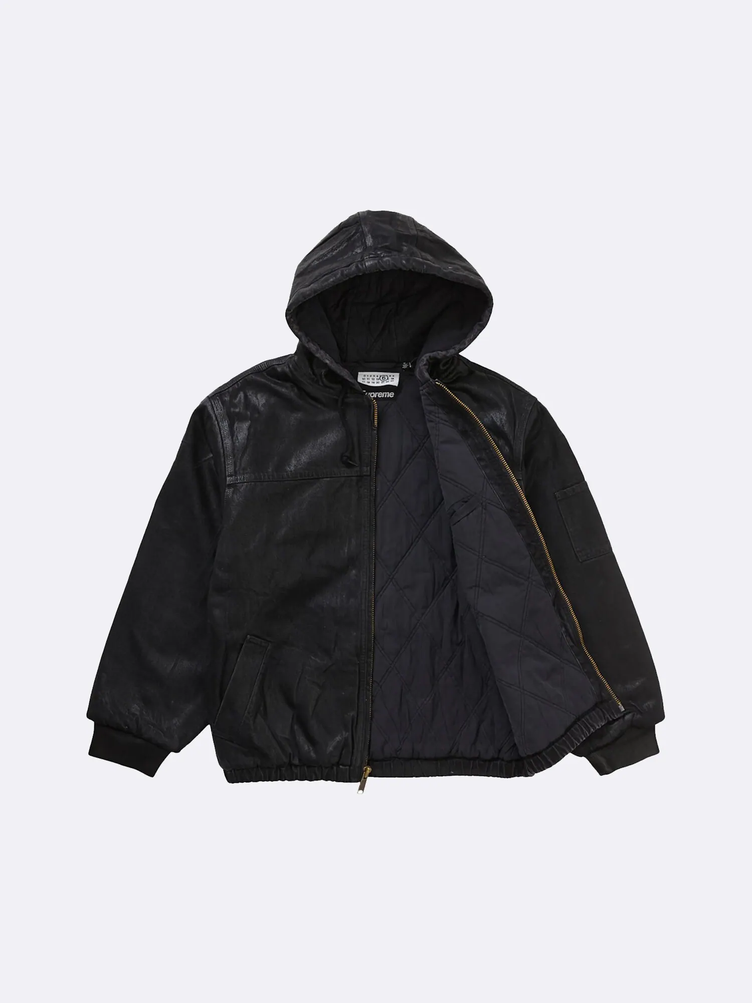 Куртка с капюшоном Supreme x MM6 Maison Margiela Foil — изображение 3 из 6, черный