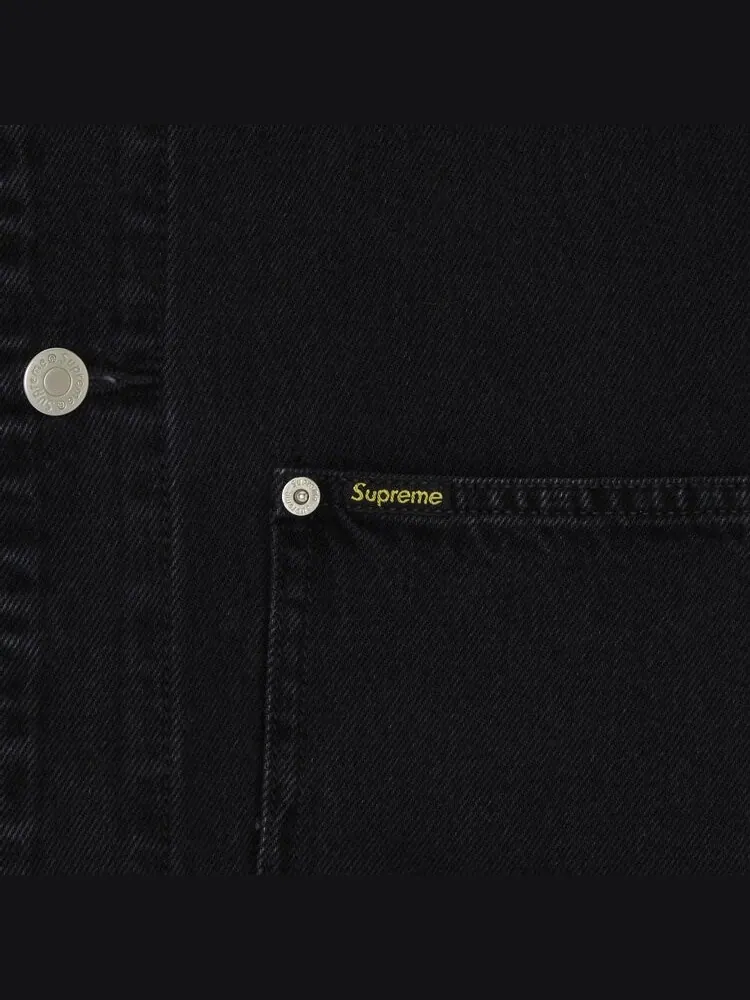 Куртка Supreme Denim Chore Trucker Jacket — изображение 3 из 3, черный