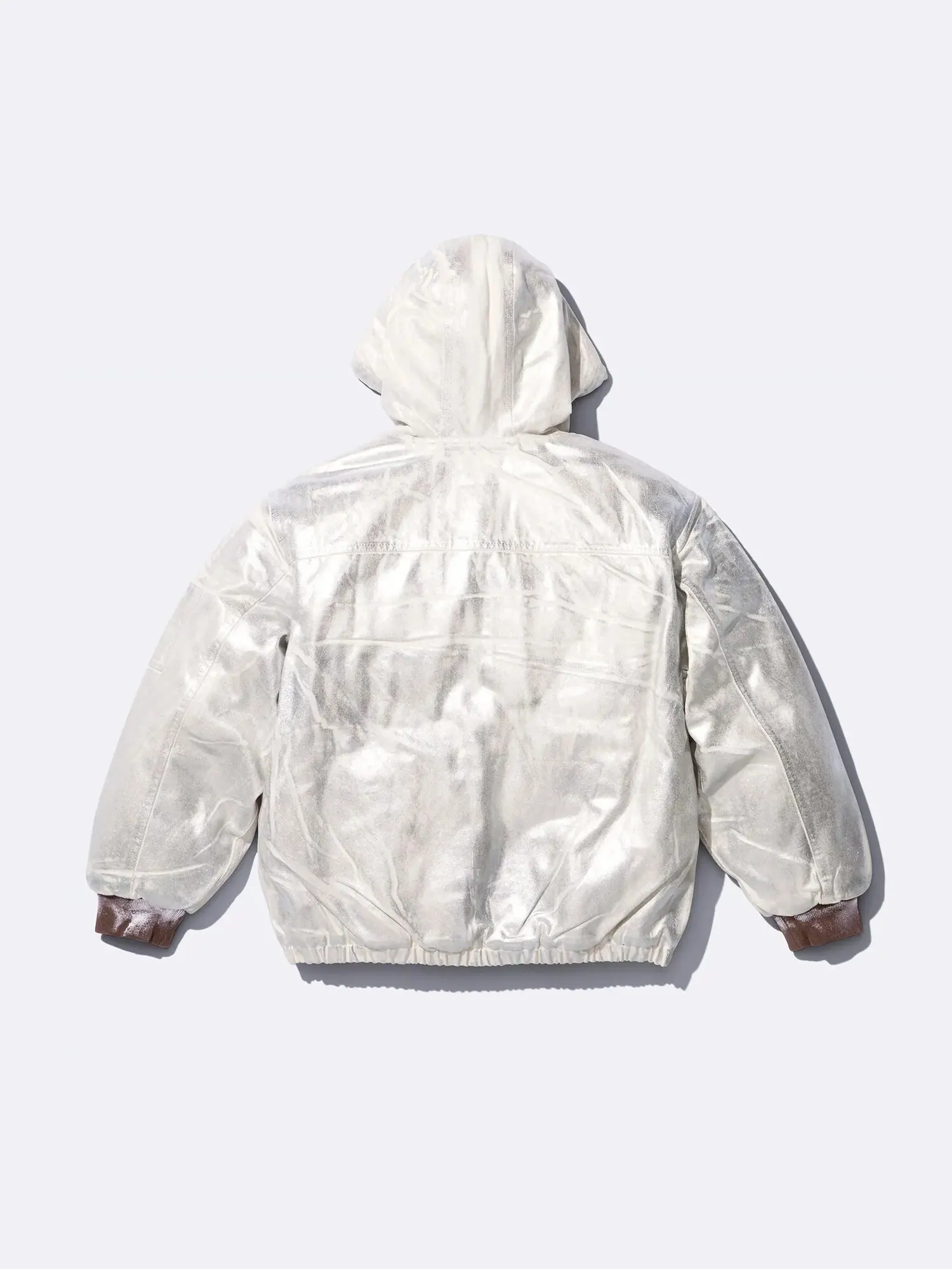 Куртка с капюшоном Supreme x MM6 Maison Margiela Foil — изображение 2 из 7, серебряный