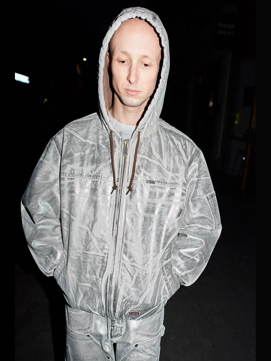 Куртка с капюшоном Supreme x MM6 Maison Margiela Foil — изображение 4 из 7, серебряный