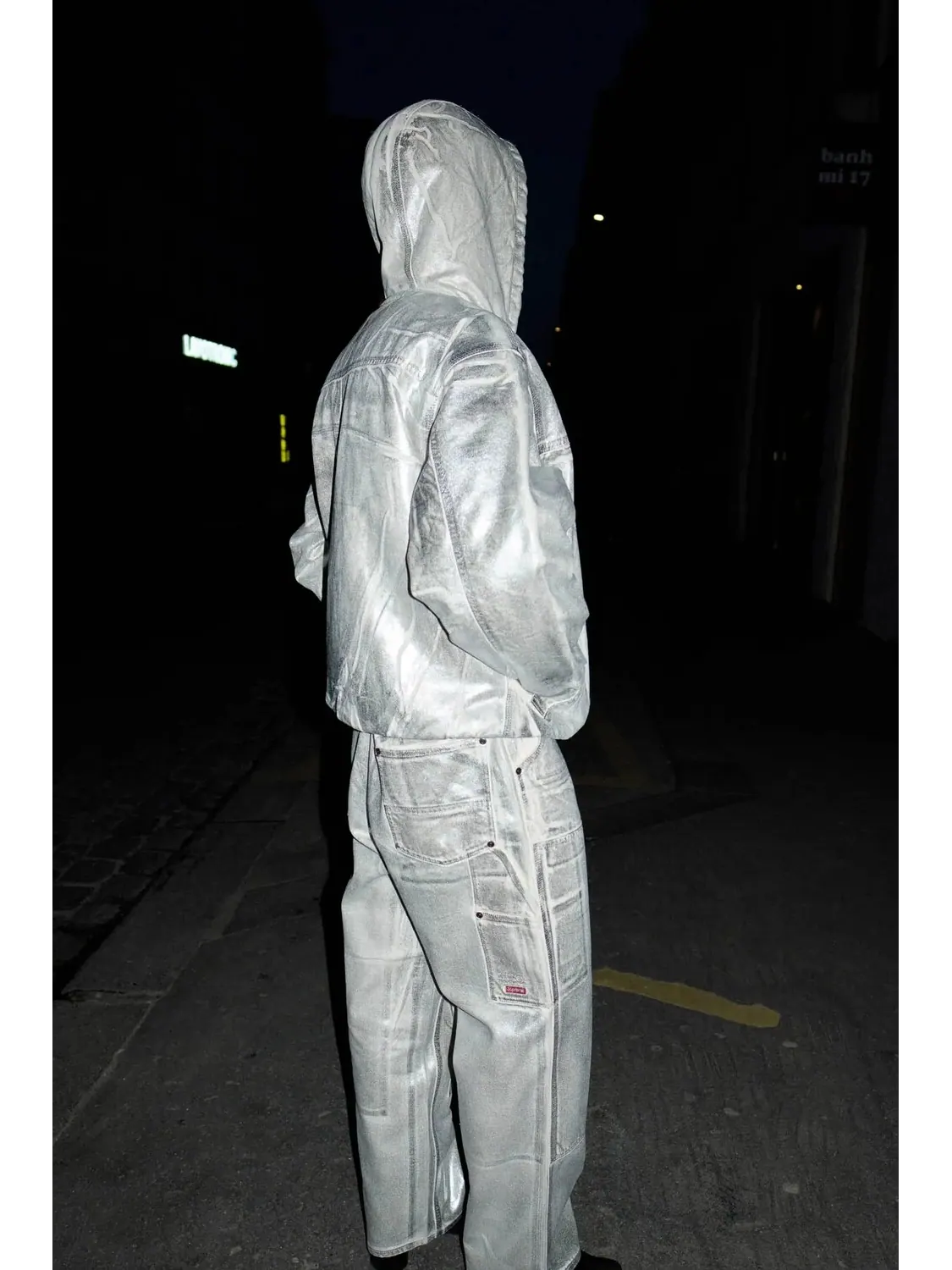Куртка с капюшоном Supreme x MM6 Maison Margiela Foil — изображение 5 из 7, серебряный