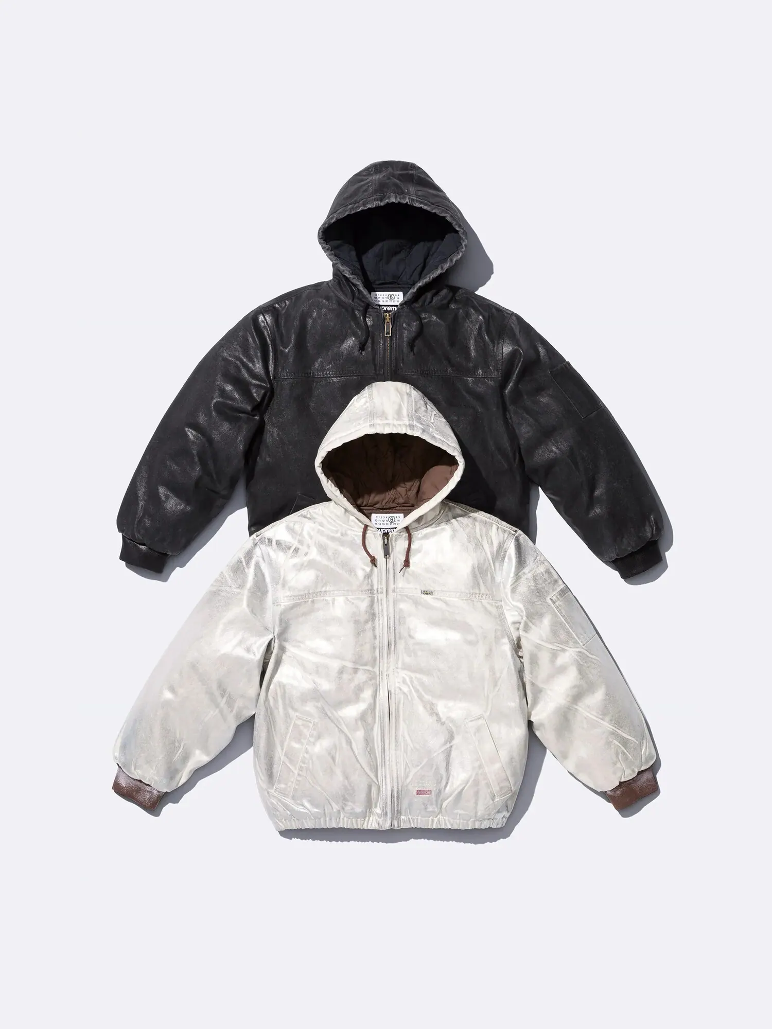 Куртка с капюшоном Supreme x MM6 Maison Margiela Foil — изображение 7 из 7, серебряный