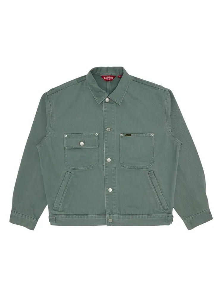 Куртка Supreme Denim Chore Trucker Jacket — изображение 1 из 3, зеленый