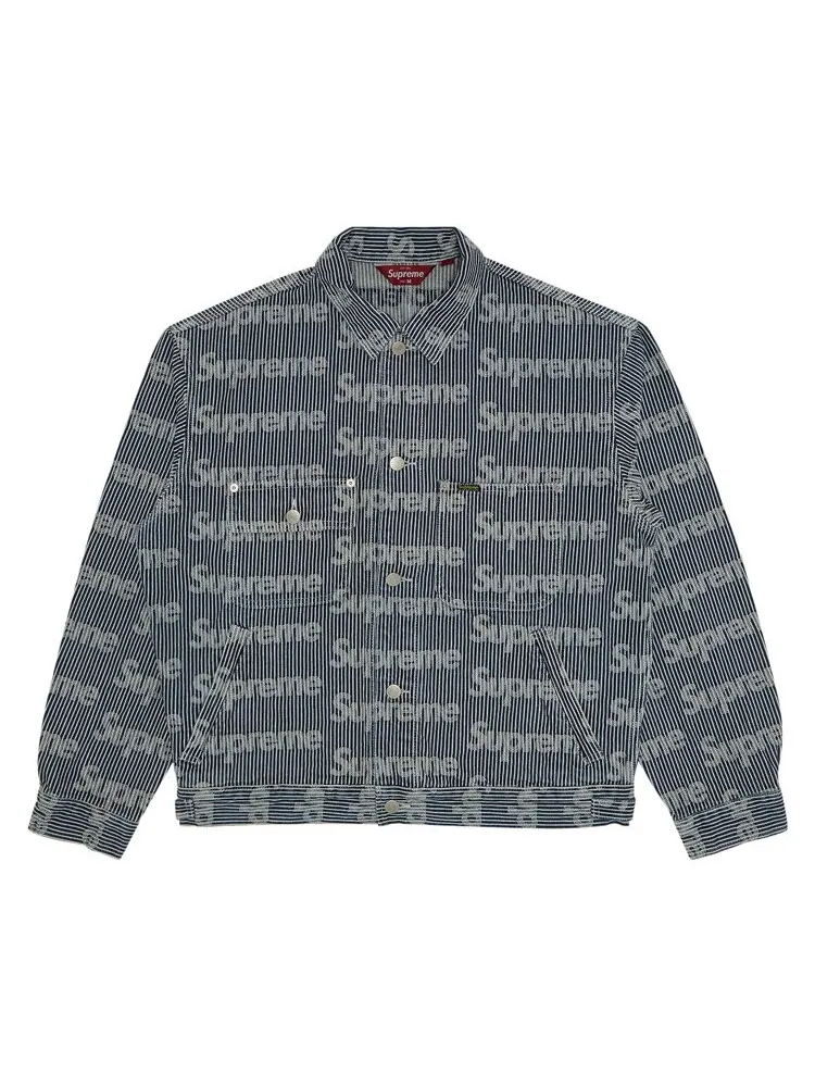Куртка Supreme Denim Chore Trucker Jacket — изображение 1 из 3, синий
