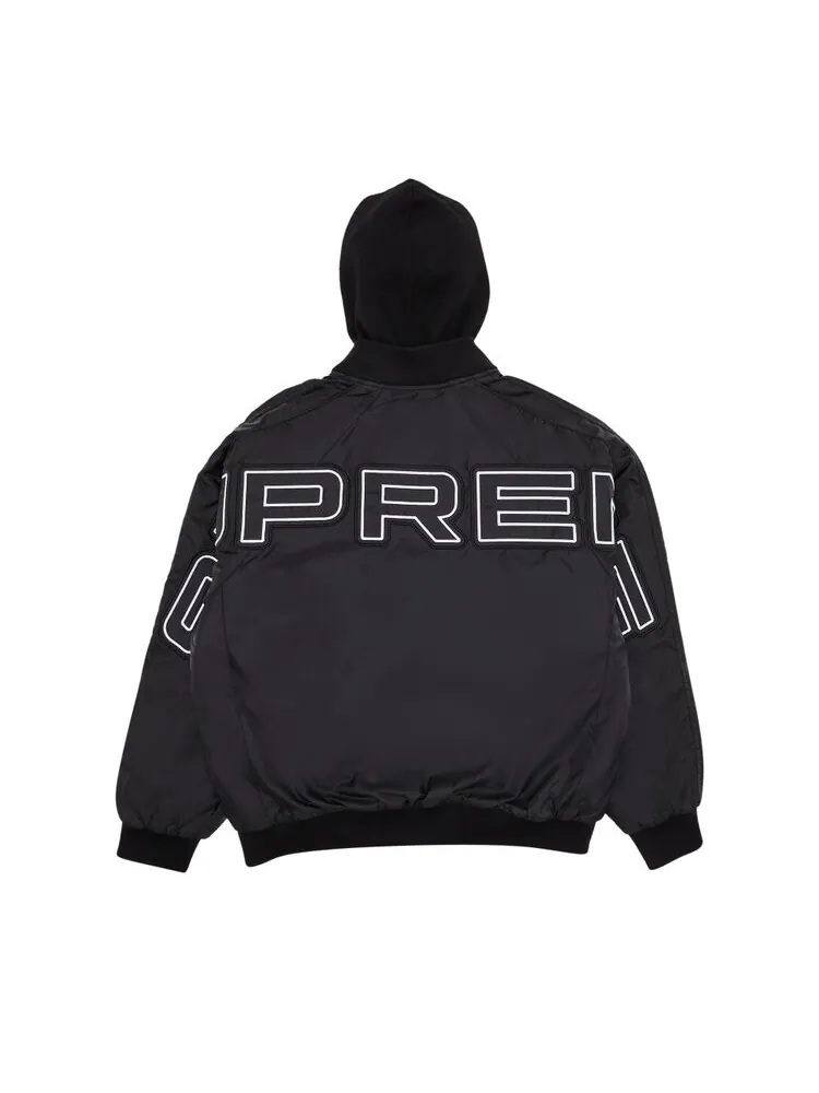 Куртка Supreme Hooded Stadium Jacket — изображение 2 из 3, черный
