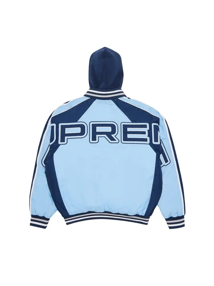 Куртка Supreme Hooded Stadium Jacket — изображение 2 из 3, синий