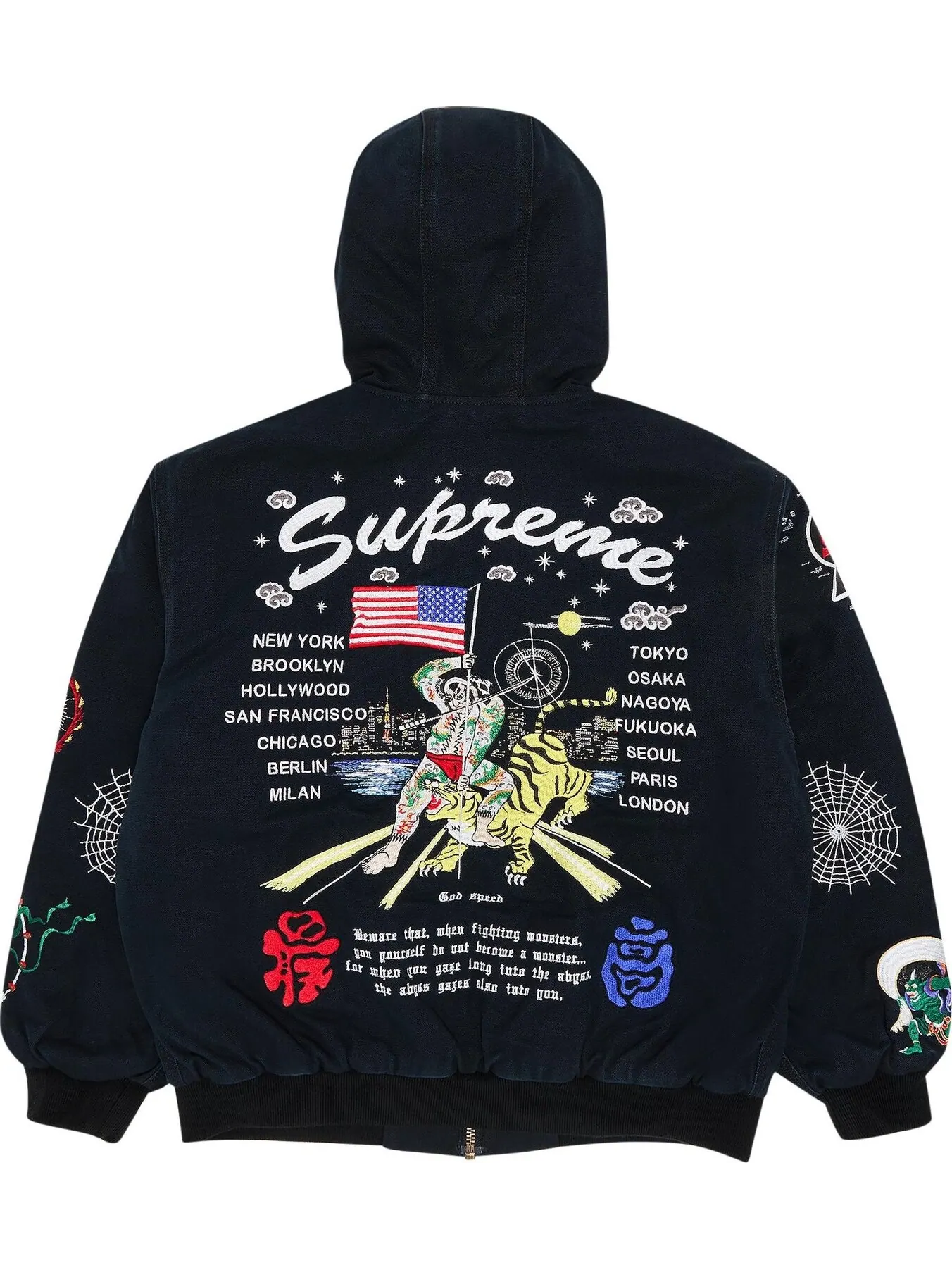 Куртка Supreme AOI Hooded Work — изображение 2 из 3, черный