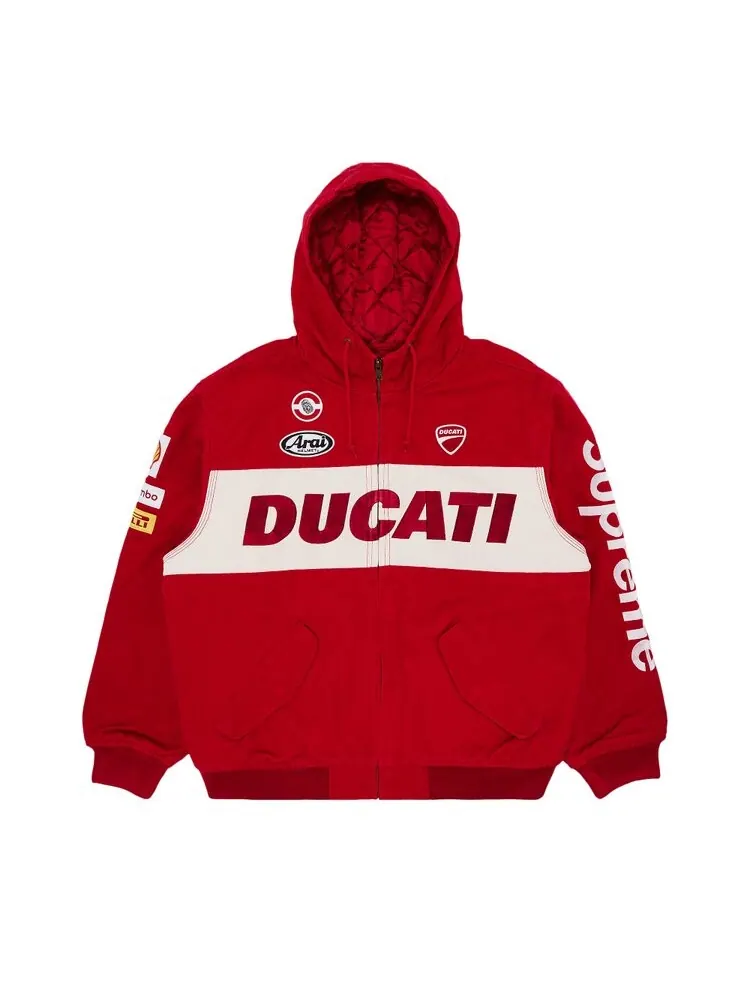 Куртка Supreme x Ducati Hooded Racing Jacket — изображение 1 из 3, красный