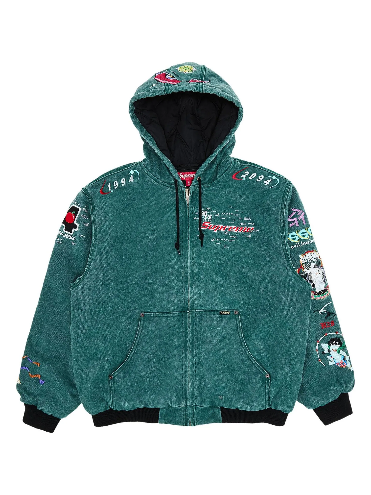 Куртка Supreme AOI Hooded Work — изображение 1 из 3, бирюзовый