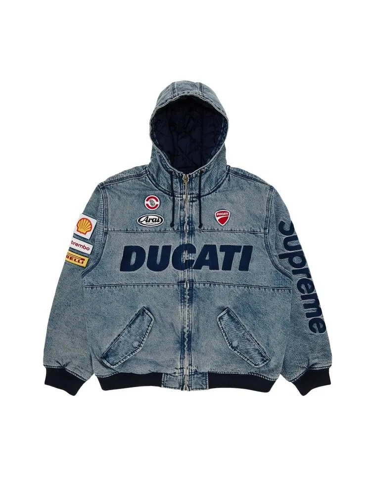 Куртка Supreme x Ducati Hooded Racing Jacket — изображение 1 из 3, синий