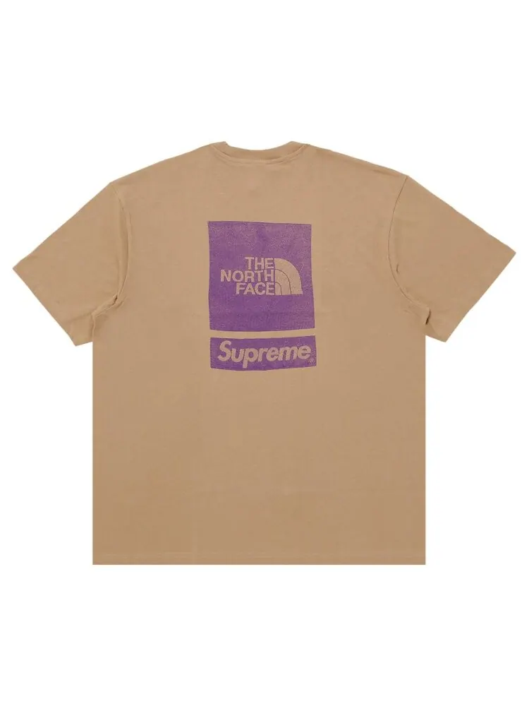 Топ Supreme x The North Face Short-Sleeve Top — изображение 1 из 3, бежевый