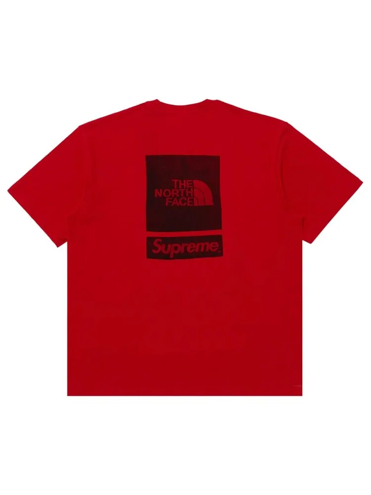 Топ Supreme x The North Face Short-Sleeve Top — изображение 1 из 3, красный