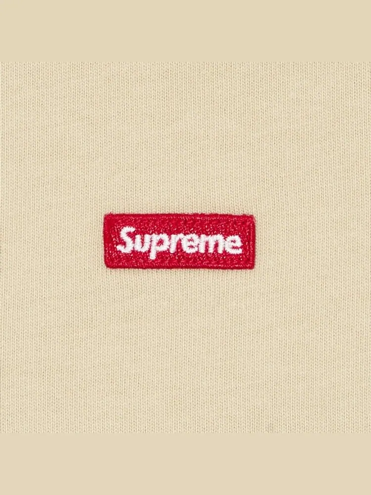 Футболка Supreme Small Box Tee — изображение 2 из 2, бежевый