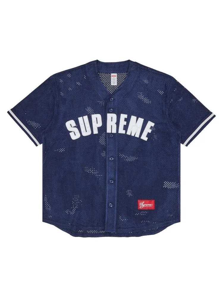 Джерси Supreme Ultrasuede Mesh Baseball Jersey — изображение 1 из 2, темно-синий