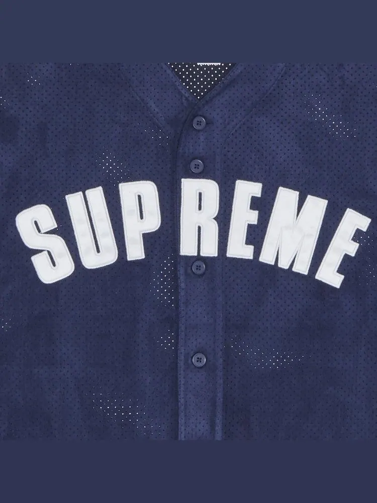Джерси Supreme Ultrasuede Mesh Baseball Jersey — изображение 2 из 2, темно-синий